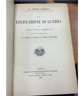 La legislazione di guerra nel diritto civile e commerciale