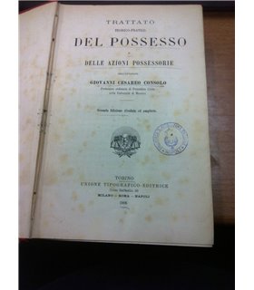 Trattato teorico-pratico del possesso e delle azioni possessorie