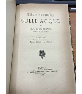 Teoria di diritto civile sulle acque. 3 parti in unico volume
