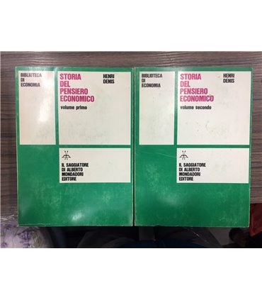 Storia del pensiero economico. 2 voll