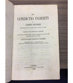 La conictio indebiti