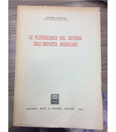 Le plusvalenze nel sistema dell'imposta mobiliare