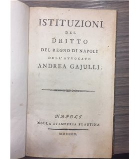 Istituzioni del diritto del Regno di Napoli