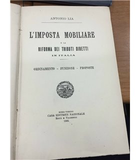 L'imposta mobiliare e la riforma dei tributi diretti in Italia
