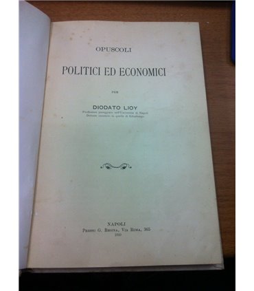 Opuscoli politici ed economici