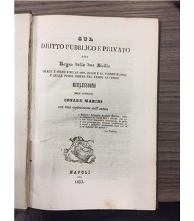 Sul dritto pubblico e privato del Regno delle Due Sicilie