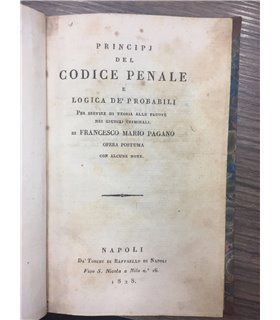 Principj del codice penale e logica de' probabili