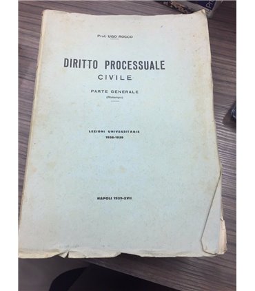 Diritto processuale civile. Parte generale