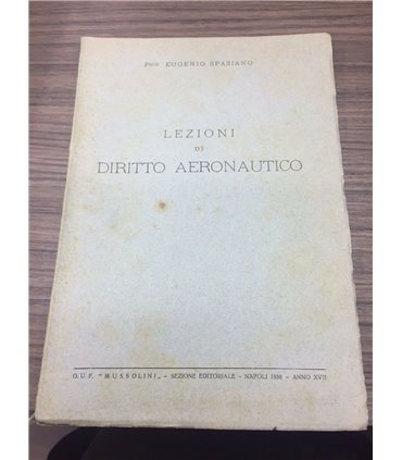 Lezioni di diritto aeronautico