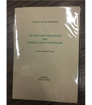 Un giovane tipografo per Robert Louis Stevenson