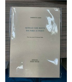 Quello che resta da fare ai poeti