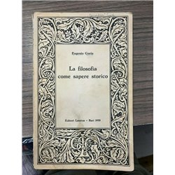 La filosofia come sapere storico