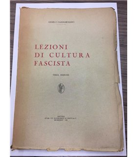 Lezioni di cultura fascista