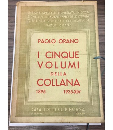 Edizione speciale numerata in occasione del quarantennio dell'attivitò scientifica, politica e letteraria