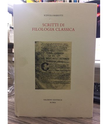 Scritti di filologia classica