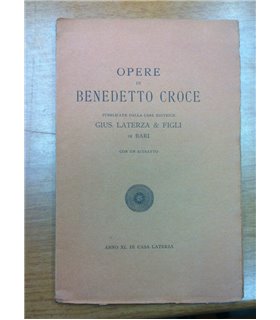 Opere di Benedetto Croce