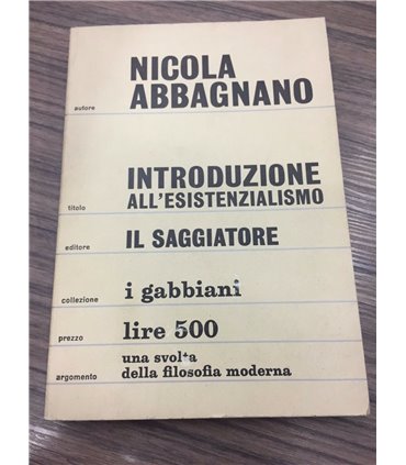 Introduzione all'eistenzialismo