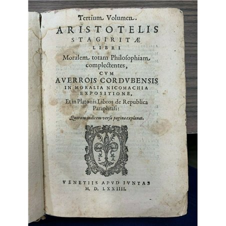 Tertium Volumen Aristoteli stagiratae