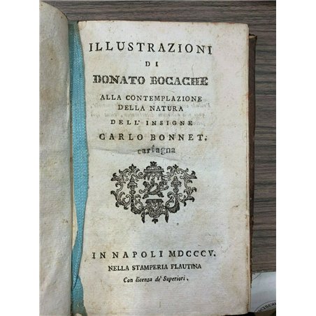 Illustrazioni di Donato Bocache alla contemplazione della natura dell'insigne Carlo Bonnet