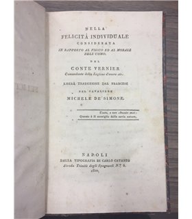 Della felicità individuale considerata in rapporto al fisico e al morale dell'uomo