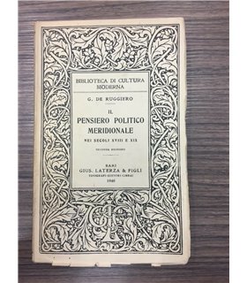 Il pensiero politico meridionale nei secoli XVIII e XIX