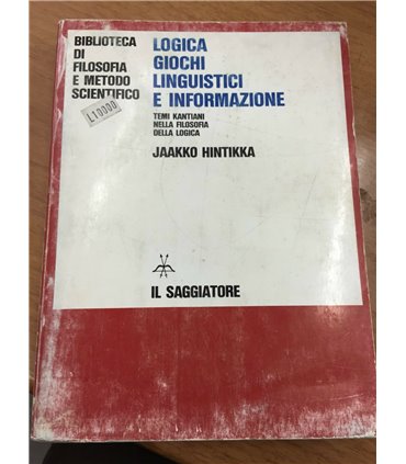 Logica giochi linguistici e informazione