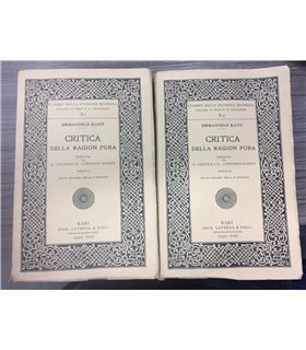Critica della ragion pura. 2 voll