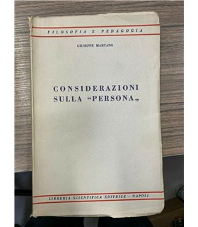 Considerazioni sulla "persona"