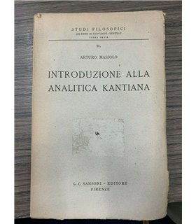 Introduzione alla analitica kantiana