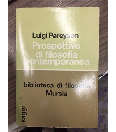 Prospettive di filosofia contemporanea