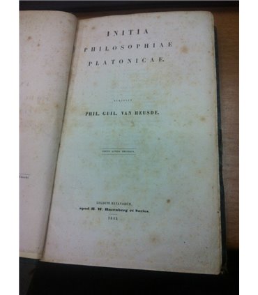 Guil. Initia philosophiae platonicae