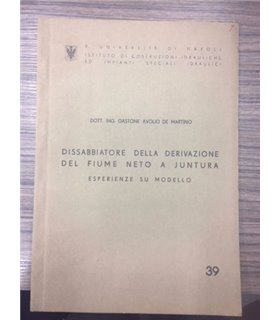 Dissabbiatore della derivazine del fiume neto a juntura