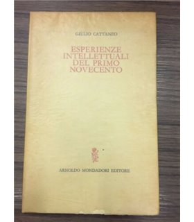 Esperienze intellettuali del primo novecento