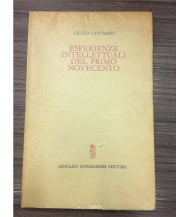 Esperienze intellettuali del primo novecento