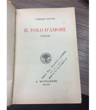 Il volo d'amore. Romanzo