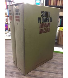 Scritti in onore di Giovanni Macchia. 2 voll