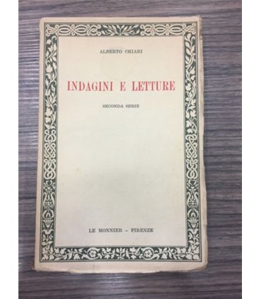 Indagini e letture. Seconda serie
