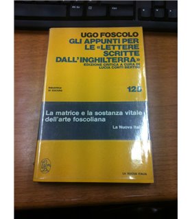 Gli Appunti per le "lettere scritte dall'Inghilterra"