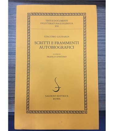 Scritti e frammenti autobiografici