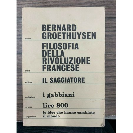 Filosofia della rivoluzione francese