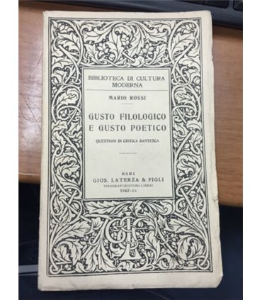 Gusto filologico e gusto poetico