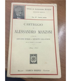 Carteggio di Alessandro Manzoni