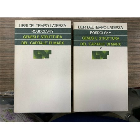 Genesi e struttura del "capitale" di Marx