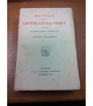 Manuale della letteratura greca