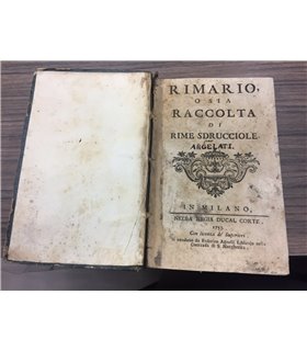 Rimario o sia raccolta di rime sdrucciole