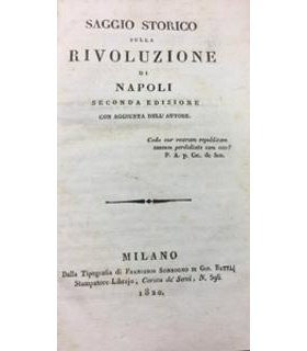 Saggio storico sulla rivoluzione di Napoli
