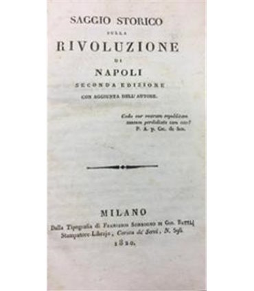 Saggio storico sulla rivoluzione di Napoli