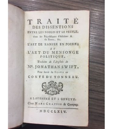 Traitè des dissentions entre les nobles et le peuple