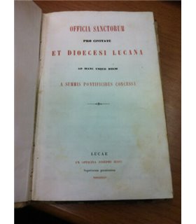 Officia sanctorum pro civitate et diocesi lucana