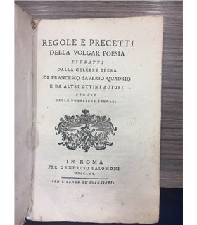 Regole e precetti della volgar poesia